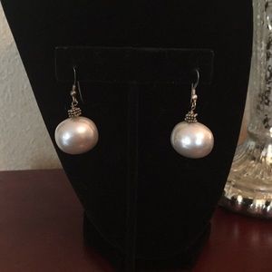 Faux Pearl drop earrings
